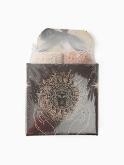 Салфетки махровые Этель Believe in magic, 4 шт., 30?30 см, хлопок 100%, бежевые/чёрные