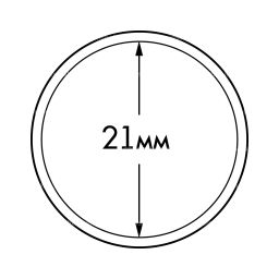 Капсула ULTRA для монет диаметром 21 мм LEUCHTTURM 345023