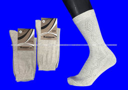 Цена за 10 пар. КАЛИНОВ носки мужские Смоленск лён арт. М-26