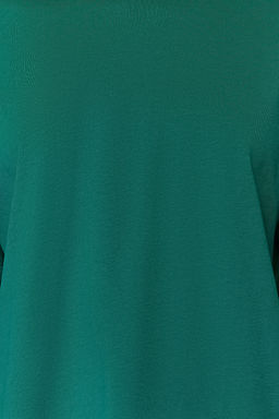 TRENDYOLMILLA Beyaz %100 Pamuk Bisiklet Yaka Oversize/Genis Kal?p Orme T-Shirt TWOSS20TS0134  фото 30