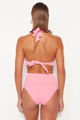 Pembe Cut Out/Pencere Detayl? Hipster Yuksek Bel Bikini Alt? TBESS20BA0184
