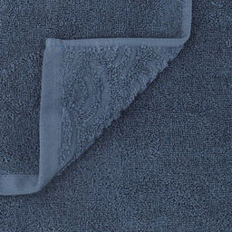 Полотенце махровое "Волна" 34х75см, хлопок 100%, стальной синий (Китай)
