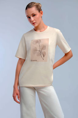 Арт. 31133 Футболка женская 44-52 (5 шт) Цвет:бежевый