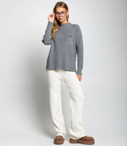 Джемпер #КТ8210, серый