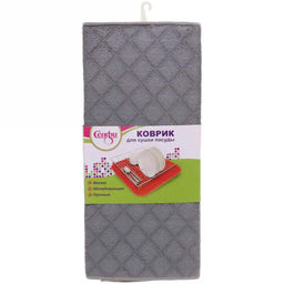 Коврик для сушки посуды 38*50см "Ромбы" арт. 335-300