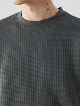 Bisiklet Yaka Uzun Kollu Erkek Sweatshirt