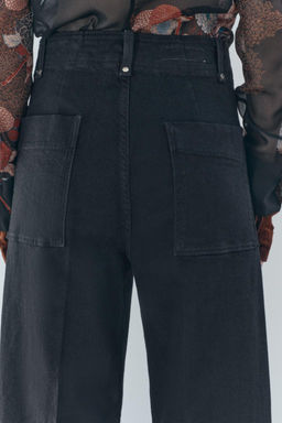 ZW COLLECTION HIGH-WAIST WIDE-LEG JEANS - Zara фото 10