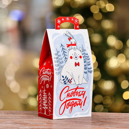 Цена за 5 шт. Подарочная коробка Сладкая парочка, 15 х 8,6 х 27 см - Simaland фото 4