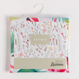 Скатерть Доляна Фламинго 145*300 см, 100% п/э  фото 5