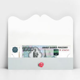 Цена за 10 шт. Конверт для денег Настоящие цветы фигурный, 17.5?8 см