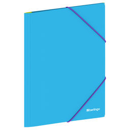Папка на резинках BERLINGO "Raze" голубая (FB4_A4154) А4, 600мкм