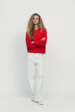 PLAIN KNIT SWEATSHIRT