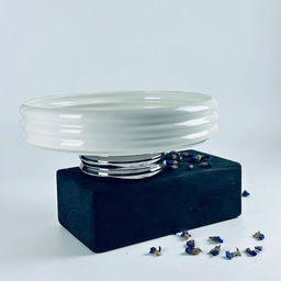 Фруктовница 26см на ножке MULTICOLOR в под.уп.(х8)Фарфор арт.163-067 /LENARDI/