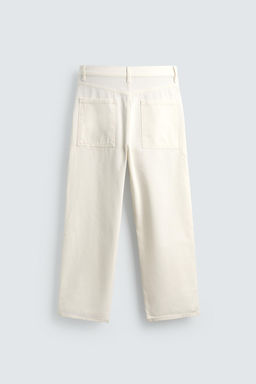 TAPERED WIDE-LEG JEANS - Zara фото 8