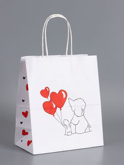 Пакеты подарочные крафт «С Днем Рождения», 22×12×25 см, набор 4 шт.