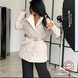 куртка женская с поясом в комплекте - Bruno фото 2