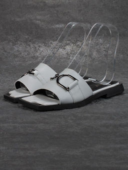 08-PEY184-3 BLACK/GRAY Босоножки женские (натуральная кожа) - No name фото 2