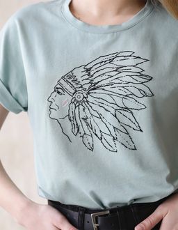 Набор для вышивания PANNA Живая картина JK-2250 Вождь 22 х 21 см