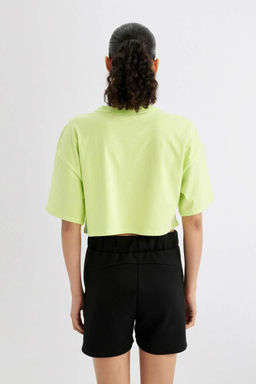 DeFactoFit Футболка Oversize с круглым вырезом и короткими рукавами NBA Wordmark  фото 6