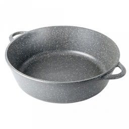 Жаровня с антипригарным покрытием 5,5л, д32см "Графит", h9,5см, s0,4см, литые ручки, форма "Классик волна" (Россия)