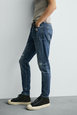 RIPPED SKINNY FIT JEANS - Zara фото 5