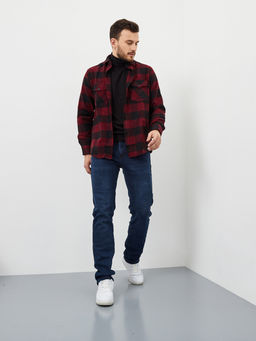 Утепленные мужские джинсы прямого кроя с начесом - Mossmore фото 2