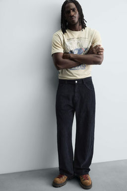 BAGGY FIT CORDUROY TROUSERS - Zara фото 10