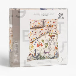 Постельное бельё Этель Евро Animals 200х215 см, 220х240 см, 50х70 см-2 шт, поплин,125 г/м2 фото 5