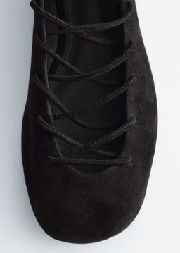 Bailarinas de piel con cordones - H&m фото 4