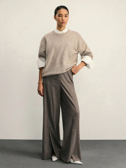 Джемпер свободного кроя с круглым вырезом / Zarina  фото 2