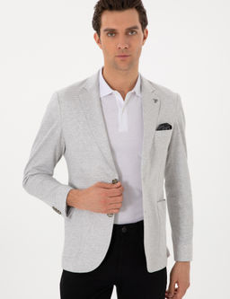 Gri Slim Fit Ceket - Cacharel фото 3