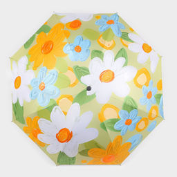 Зонт механический Цветочный букет, эпонж, 4 сложения, 8 спиц, R = 49 см, цвет МИКС - Simaland фото 4
