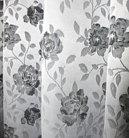 Метраж,
арт. 3878/180, РОЗЫ, цвет основы серый, рисунок - черный,