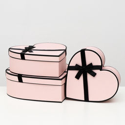 Набор подарочных коробок 3 в 1 Сердца, 33?32?11.5 - 26?25?9.5 см