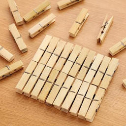 Прищепки для белья бамбук 20 шт - Family фото 2