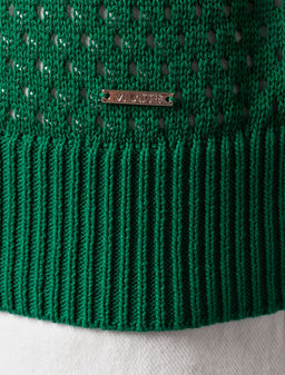 VILATTE / Джемпер-поло из гладкой вискозы с лиоцеллом  фото 3