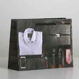 Цена за 2 шт. Пакет подарочный ламинированный, упаковка, Стиль, MS 23?18?8 см