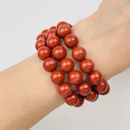 Бусины для украшений из кирпичной Яшмы (36 бусин)