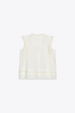 ZW COLLECTION EMBROIDERED BLOUSE - Zara фото 7