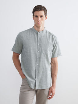 Regular Fit Hakim Yaka Poplin Erkek G?mlek