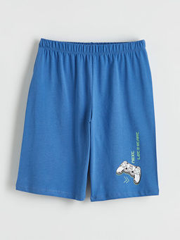 Bask?l? Erkek ?ocuk Pijama ?ort 2li