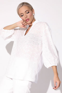 Блузон Магия красоты (белый) - Эльза фото 4