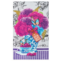 Полотенце кухонное Гортензия 35х602 см - Доляна фото 2