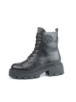 04-M3-1476 BLACK Ботинки зимние женские (натуральная кожа, натуральный мех) - Фабричный китай фото 6