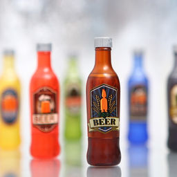 Цена за 24 шт. Бальзам для губ Beer, микс ароматов