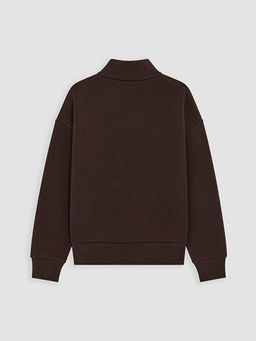 Fermuarl? Dik Yaka K?z ?ocuk Sweatshirt - Waikiki фото 3