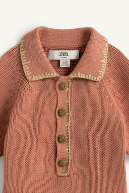 MONO PUNTO FLORES BORDADAS PUNTO DE CRUZ LIMITED EDITION / Teja - Zara фото 8