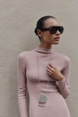 RIBBED MIDI DRESS - Zara фото 4