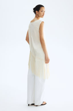 Top asim?trico con flecos - H&m фото 4