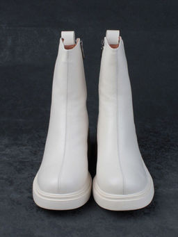 04-M3-L807 BEIGE Ботинки зимние женские (натуральная кожа, натуральный мех)